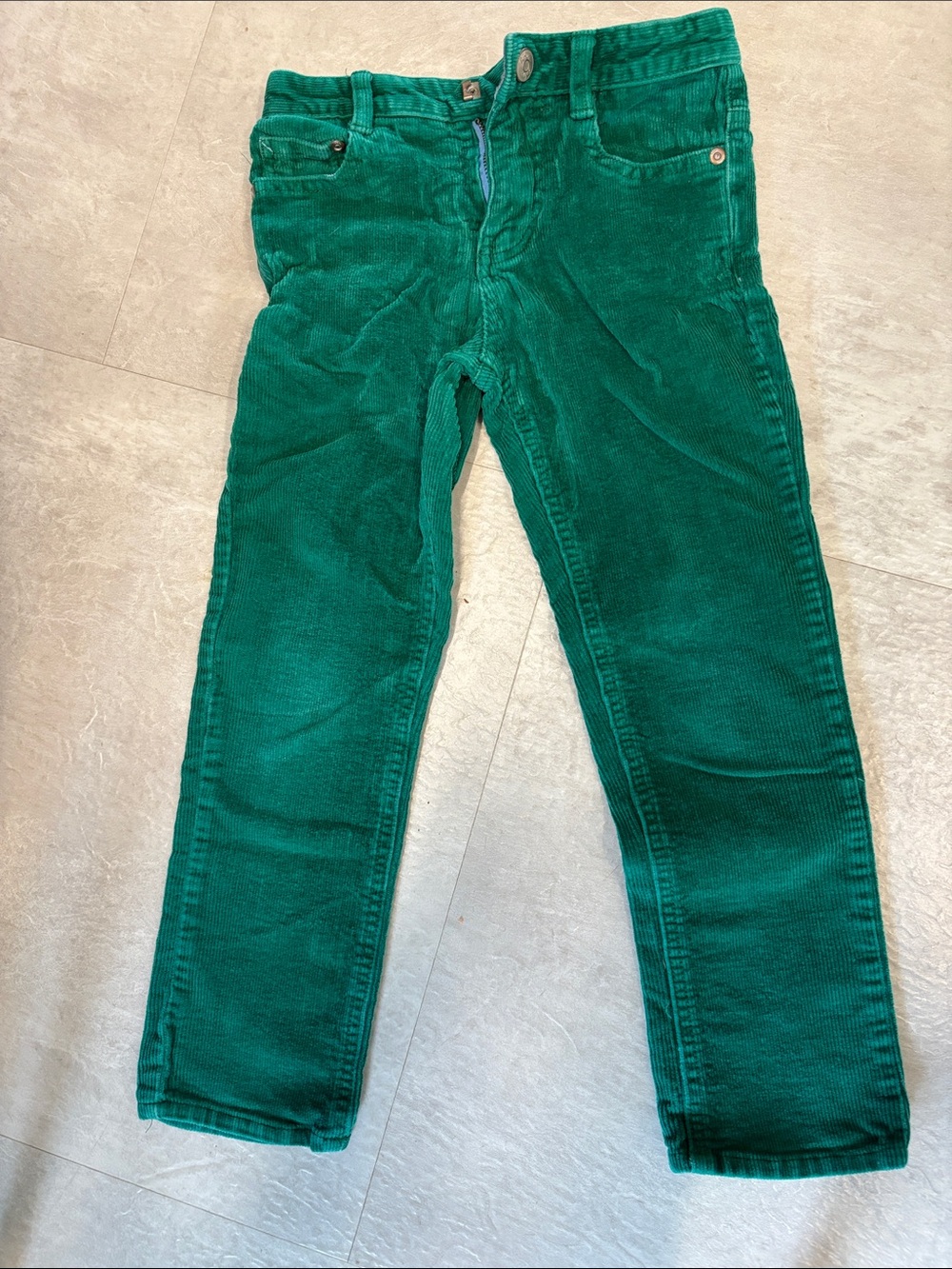 Boden Emerald Green Corduroy Kids Pants